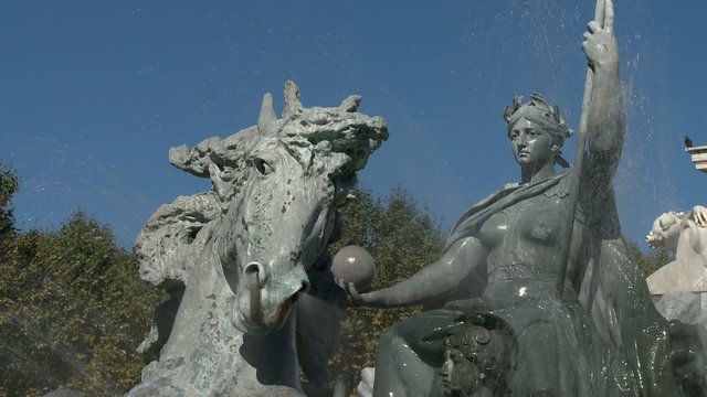 D&eacute;tail fontaine girondins bordeaux