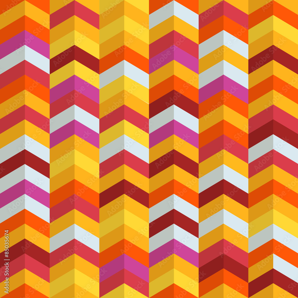Aufkleber Seamless pattern of different figures. Abstract seamless colorfu