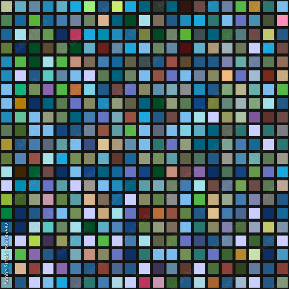 Aufkleber abstract geometric seamless background of color blocks