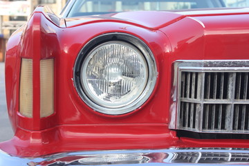 Fototapeta premium Old car headlight