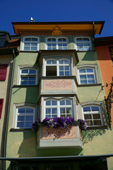 Erker am Wohnhaus im mittelalterlichen Rottweil