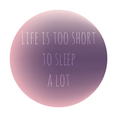 Inscription on colorful blurred background