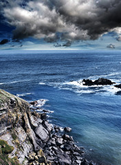 stormy sky over ocean