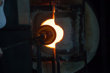 Glass making in the Glory Hole