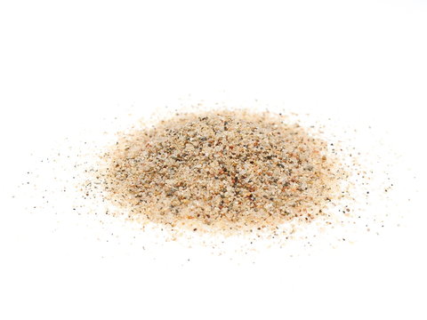 pile sand isolated on white background