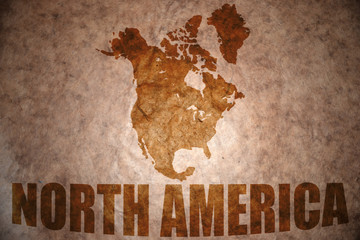 vintage north america map