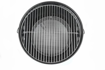 Empty New Clean BBQ Kettle Grill Isolated