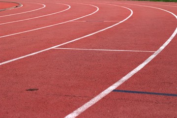 Running track for in the stadium.