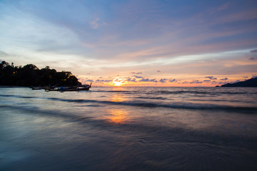 Sunset Patong beach, Phuket, Thailand