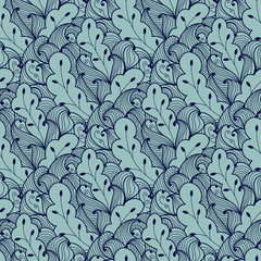 Abstract seamless doodle pattern
