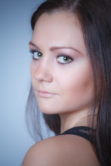 Naklejka premium beautiful girl portrait