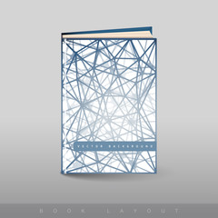 Modern abstract brochure as book
