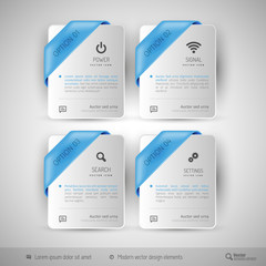 Business infographics template for web design