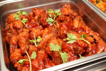 Chicken with sweet and sour sauce