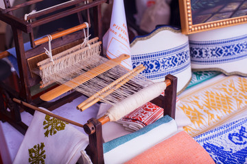 Loom white thread homemade