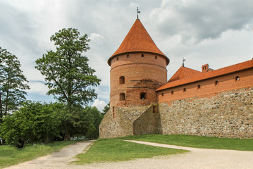 Fototapeta na wymiar Trakai castle towers