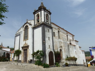 Fototapeta na wymiar Eglise Sao Pedro , Obidos, Portuga