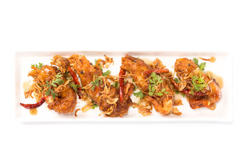 Fried  shrimp with Tamarind Sauce