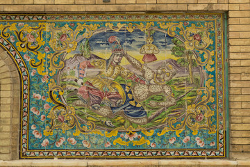 19th century Golestan palace in Tehran, Iran