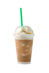iced coffee with clipping path