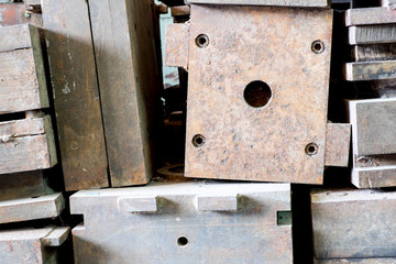 Rustic metal mold texture background