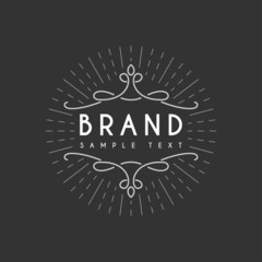Vector Vintage Label, Logotype, Insignia, Badge for Your Business