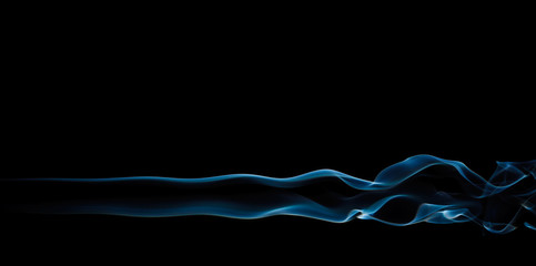 Blue Smoke On Black