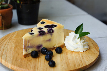 Blueberry cheesecake