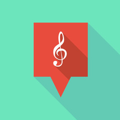 Tooltip icon with a g clef