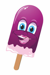 Cartoon Ice Raspberry