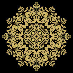 Damask Vector Orient Pattern