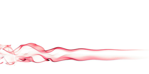 Red Smoke On White