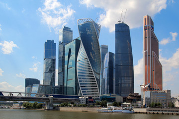 Fototapeta na wymiar Moscow-City business center, Russia