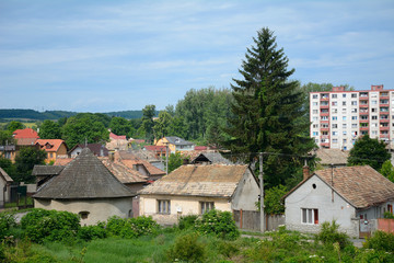 Fototapeta na wymiar City scene, Filekovo, Slovakia