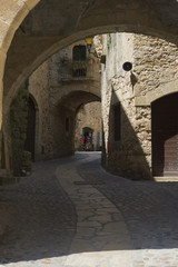 Obraz premium Picturesque medieval village of Pals, Costa Brava.