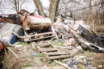 Abandoned garbage dump.