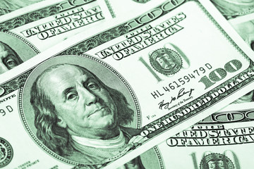 one hundred dollars conceptual background