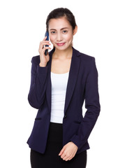 Asian businesswoman use of cellphone