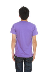 Fototapeta premium man with blank t-shirt