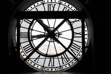 Orologio controluce a Parigi (Gare d'Orsay)