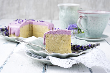 Lavender Cheese Cake