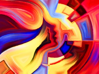 Wandaufkleber Colors of Internal Geometry © agsandrew
