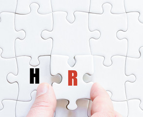 Last puzzle piece with Business Acronym HR