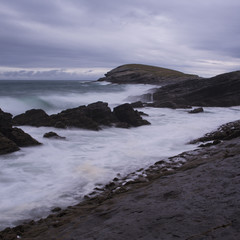 seascape sunset, Cantabria, Spain