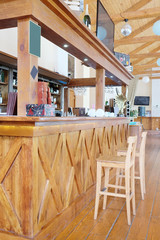 Interior of a modern cafe