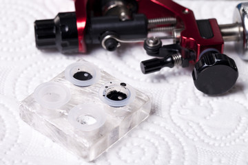 tattoo machine closeup