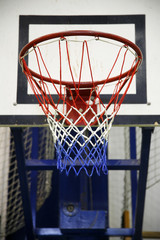 Basketball basket as a background