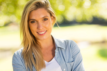 young woman close up portrait