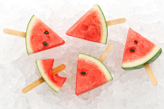 watermelon popsicle yummy fresh summer fruit sweet dessert