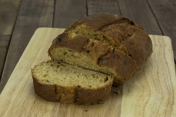 Loaf of wholemeal brown bread
